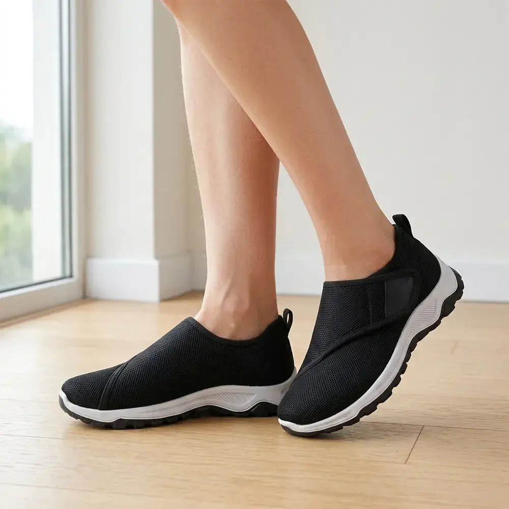 【36-41】👟Unisex tenisky na platformě se suchým zipem - Pohodlná vycházková obuv pro seniory - Párový styl, polstrované a dobře padnoucí tenisky