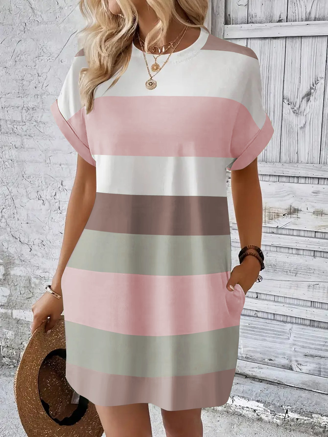 【S-5XL】👗 Νέο φόρεμα μόδας, κλασικό σχέδιο, κομψό και απλό