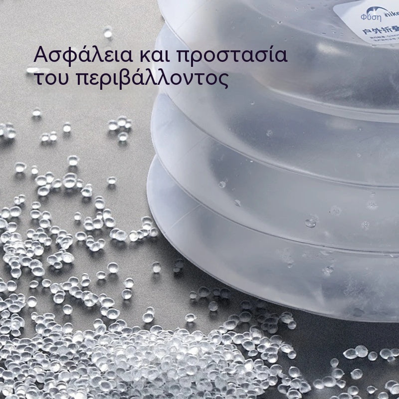 💧🚰 Πτυσσόμενο δοχείο νερού με βρύση – χωρητικότητας 5 λίτρων, συμπαγές και πρακτικό, ιδανικό για κάμπινγκ 🏕️✨