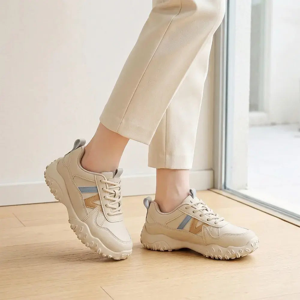 【Velikosti 35-40】👟Dámské prodyšné boty na platformě - Ležérní boty na platformě, měkká podrážka - Lehké tenisky v korejském stylu