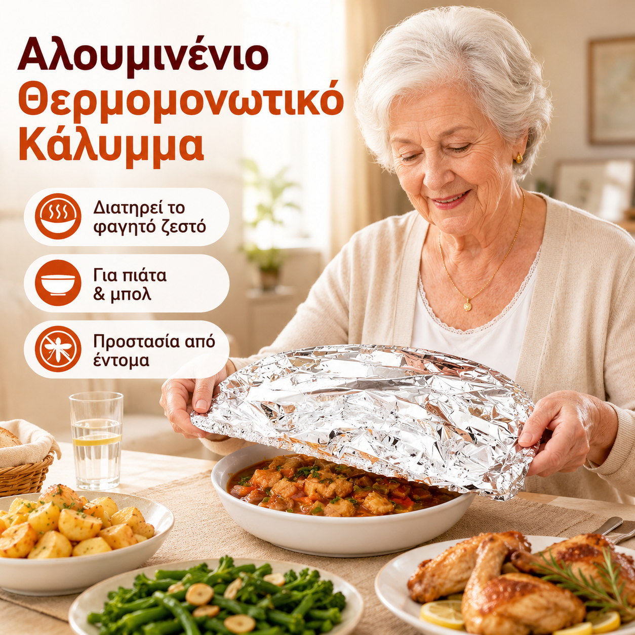 📢📢 50% ΕΚΠΤΩΣΗ!26 ευρώ💥【50 τεμάχια】 Μονωτικό κάλυμμα από αλουμινόχαρτο