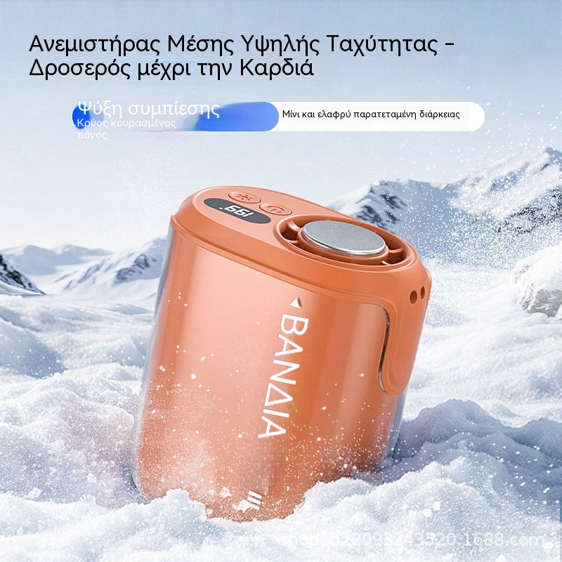 🌀 Ανεμιστήρας hands-free με οθόνη LED, ενσωματωμένο κλιπ και 199 ρυθμιζόμενα επίπεδα