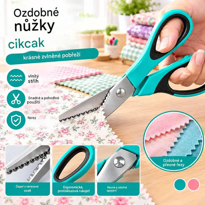 ✂️ Profesionalne nazubljene škare - Oštre nazubljene škare za tkaninu