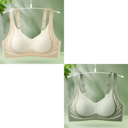 👙【2 balení】Dámská jednodílná bezdrátová podprsenka❤️【40-85KG】