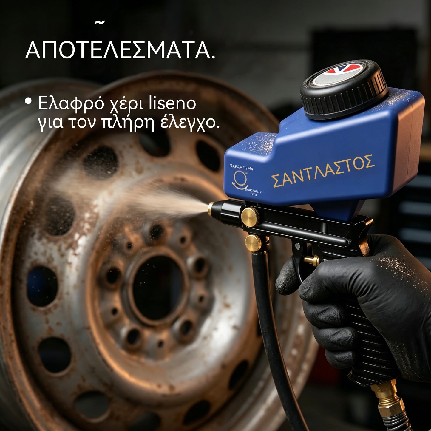 🔫✨ Φορητό πιστόλι αμμοβολής με τροφοδοσία βαρύτητας – για αφαίρεση σκουριάς, χάραξη και αφαίρεση γρεζιών