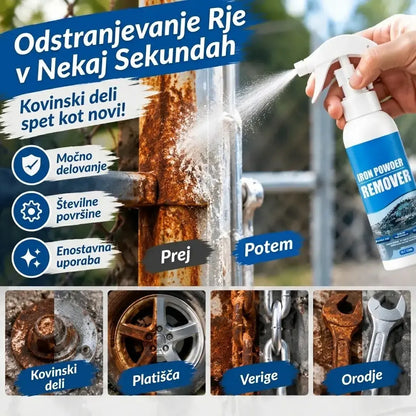 【2 kompleta za 26 evrov】🔥 Večnamensko pršilo za odstranjevanje rje — v trenutku odstranite rjo in poskrbite, da bo kovina videti kot nova! 🛠️ Idealno za platišča, orodje, verige in še veliko več. 💪🚗