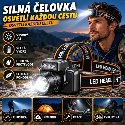 🔥Výkonná čelovka s extrémne dlhou životnosťou