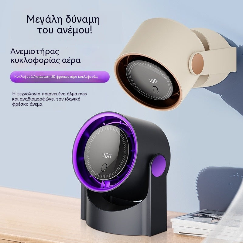 🧊🍃Νέος επιτραπέζιος ανεμιστήρας χωρίς πτερύγια τύπου τουρμπίνας (μπορεί να τοποθετηθεί στον τοίχο)
