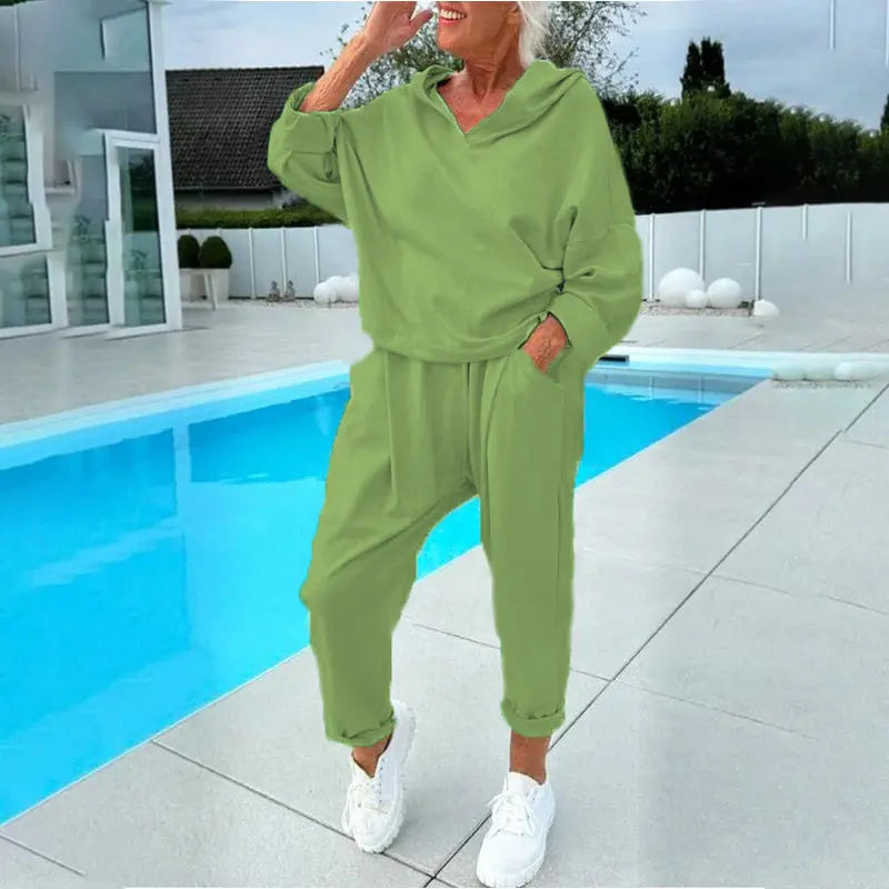😍💕【S-3XL】Dámská souprava: mikina a kalhoty pro volný čas