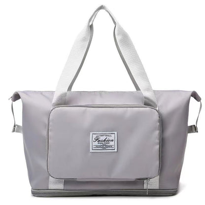 😍👜Τσάντα ταξιδιού μεγάλης χωρητικότητας, διαχωριστικά υγρού και στεγνού | Αθλητική τσάντα | Πτυσσόμενη και επεκτάσιμη