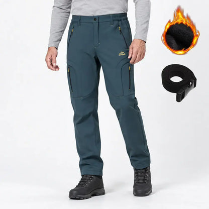 【M-6XL】Moške softshell hlače za na prostem - izolirane, hitro sušeče, elastične, odporne na veter in vodo, zračne