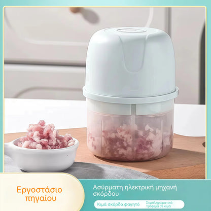 🔥🎁 Νέα Άφιξη – 50% Έκπτωση! 🔥 [2 Τεμάχια] Μίνι Πρέσα Σκόρδου – Ενσωματωμένο δοχείο για άμεση συμπίεση τροφίμων ή ψύξη, μηδενικά απόβλητα 🧄🧊