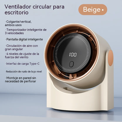 🧊🍃Nuevo ventilador de escritorio tipo turbina sin aspas (se puede montar en la pared)