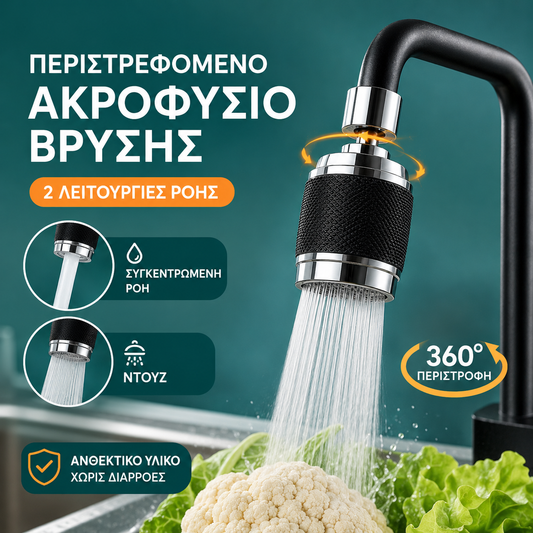 🔥💦 【Αγοράστε μία και πάρτε μία δωρεάν】Βρύση κουζίνας Universal με φίλτρο | Ανθεκτική στις πιτσιλιές και ενισχύει την πίεση