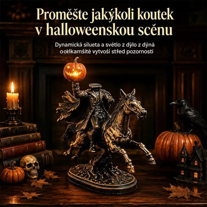 🎃👻 Halloweenská figurka bezhlavého jezdce
