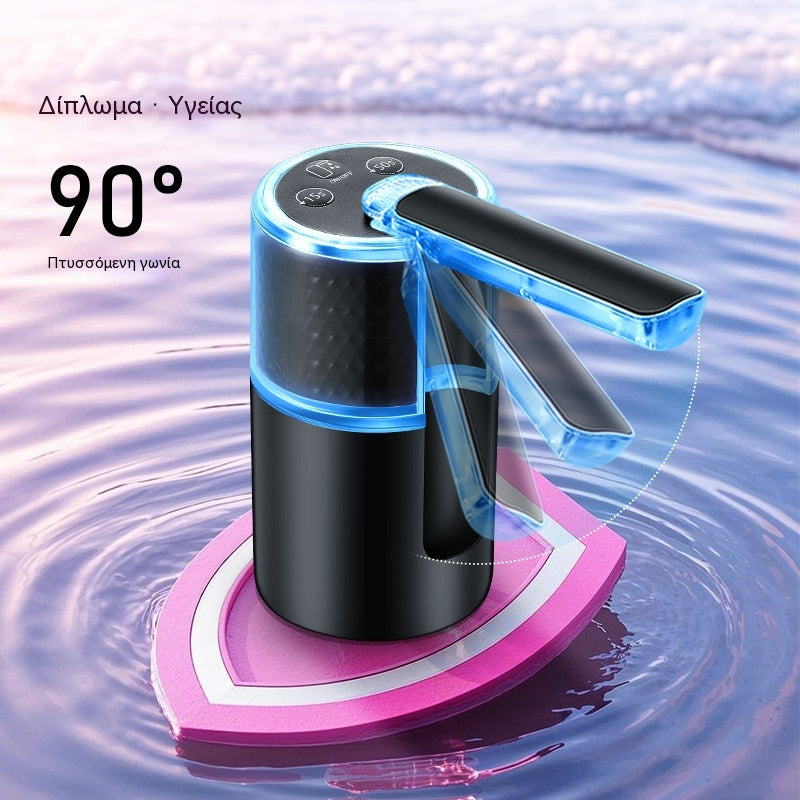 ✨💦 Πτυσσόμενος ηλεκτρικός διανομέας νερού – Φορητή αντλία μεταφοράς νερού με σύνδεση USB, κατάλληλη για δοχεία χωρητικότητας 2-5 γαλόνια, για κάμπινγκ και οικιακή χρήση