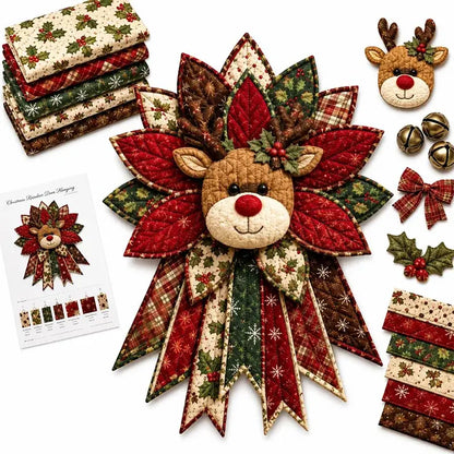 🎄🎁Sada na zavěšení dveří - ručně vyráběná patchworková dekorace
