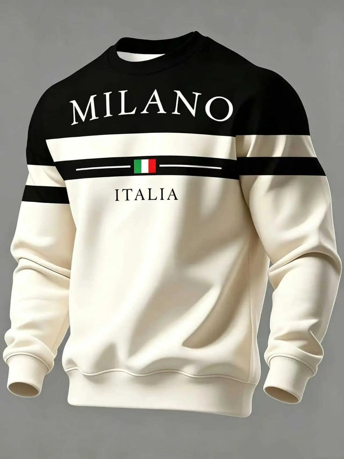 ✨🌟👕【S-6XL】Pánske mikiny s potlačou „Milano Italia“