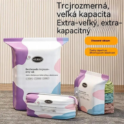 🧳5 kusy 600 Kč  💨 Veľké, flexibilné vákuové úložné vrecká: Nie je potrebné žiadne vzduchové čerpadlo, nepriepustné, ideálne na úsporu miesta v kufri a doma ✈️