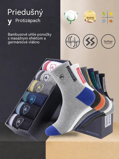 😍🧦【10/20  párov】Pánske bavlnené dezodoračné ponožky, nové 2026, absorbujúce pot