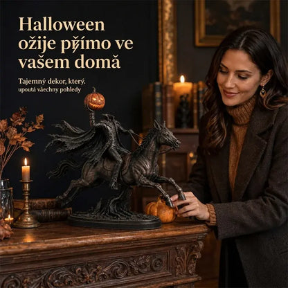 🎃👻 Halloweenská figurka bezhlavého jezdce