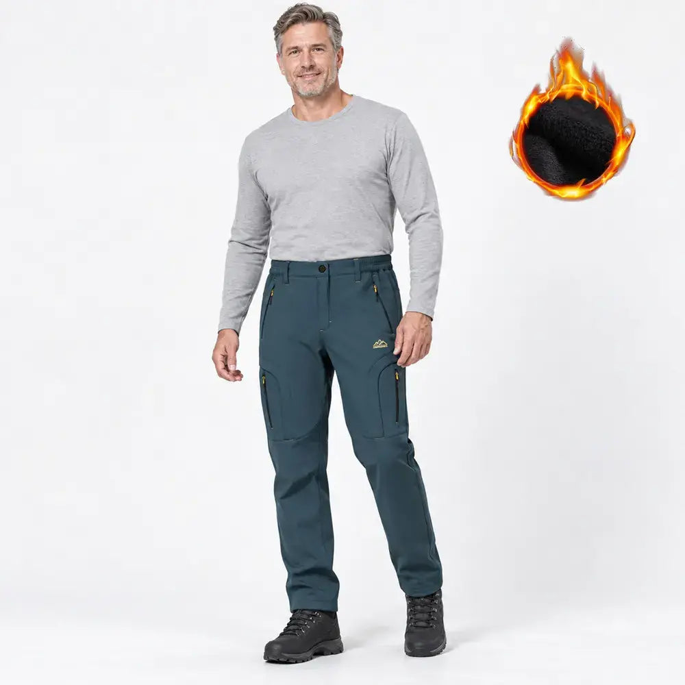 【M-6XL】Moške softshell hlače za na prostem - izolirane, hitro sušeče, elastične, odporne na veter in vodo, zračne
