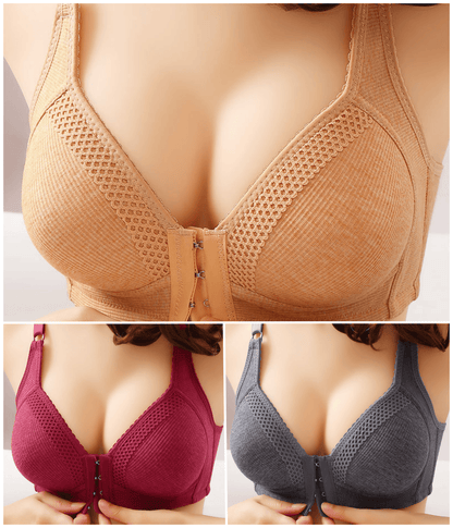 【M-3XL】【40-90KG】Vysoce kvalitní, bezešvá, módní a sexy push-up podprsenka zabraňuje prohýbání【Balení po 3 kusech】