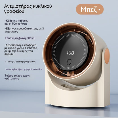🧊🍃Νέος επιτραπέζιος ανεμιστήρας χωρίς πτερύγια τύπου τουρμπίνας (μπορεί να τοποθετηθεί στον τοίχο)