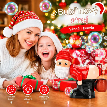 🎅🎁 Zábavný vystřelovač bublin – Santa Claus