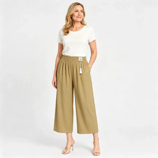 【M-2XL/5 barev】Dámské ležérní kalhoty pro maminky, skryté, rovné nohavice