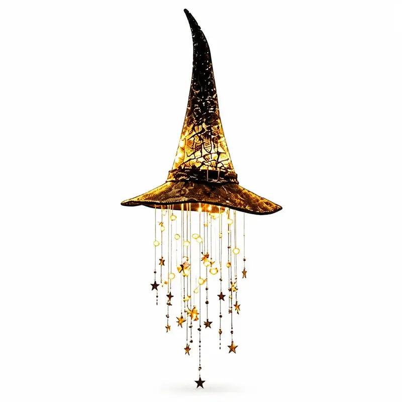 🧙‍♀️💡Svítící ozdoba na čarodějnický klobouk