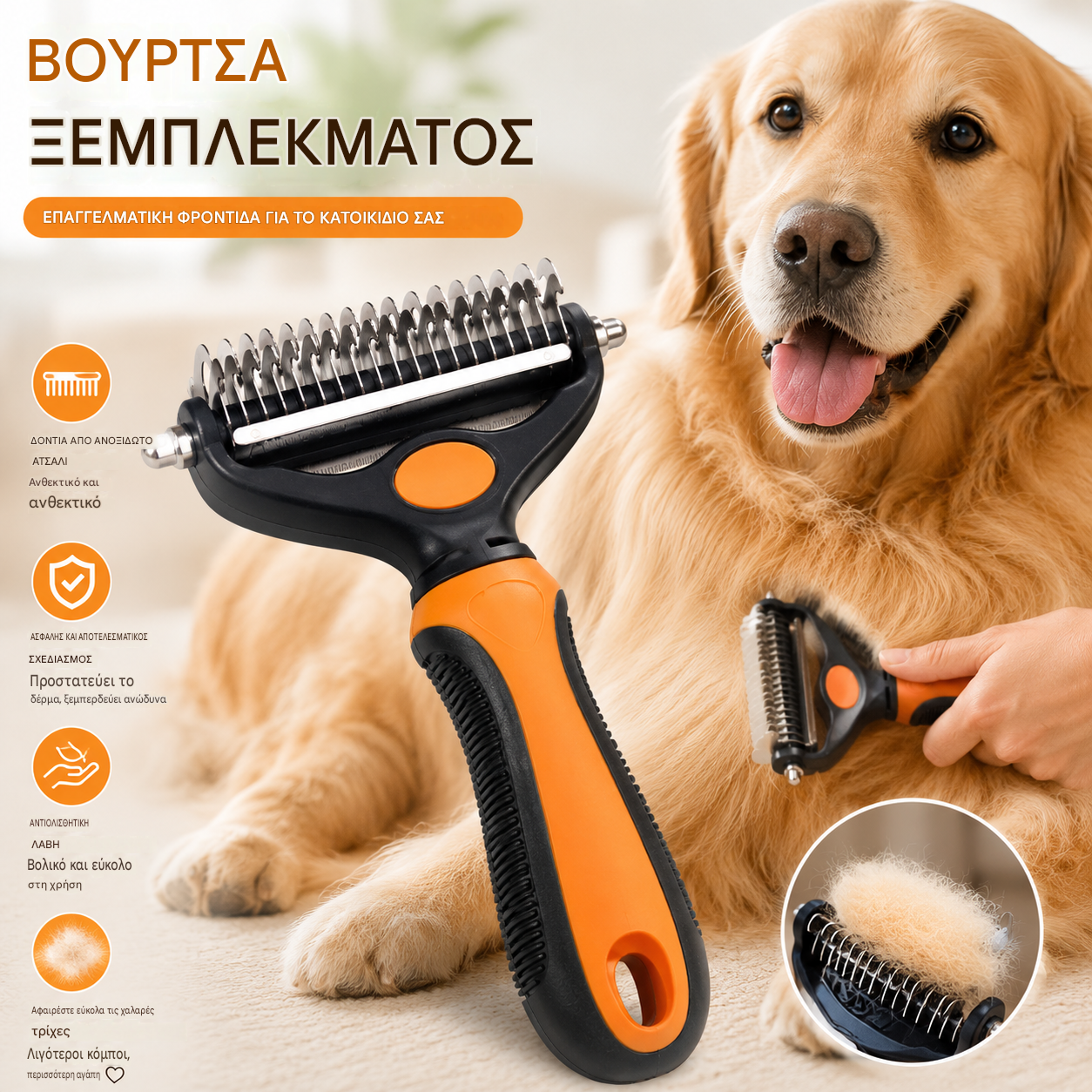 🐶🐱Επαγγελματικό εργαλείο για το ξεμπέρδεμα σκύλων και γατών