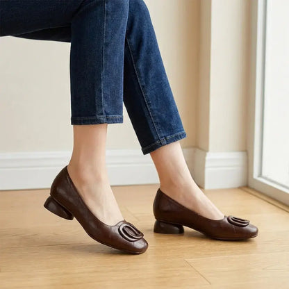 👡Dámské francouzské retro ploché boty Mary Jane - nízké s kulatou špičkou - retro styl, pohodlné a všestranné