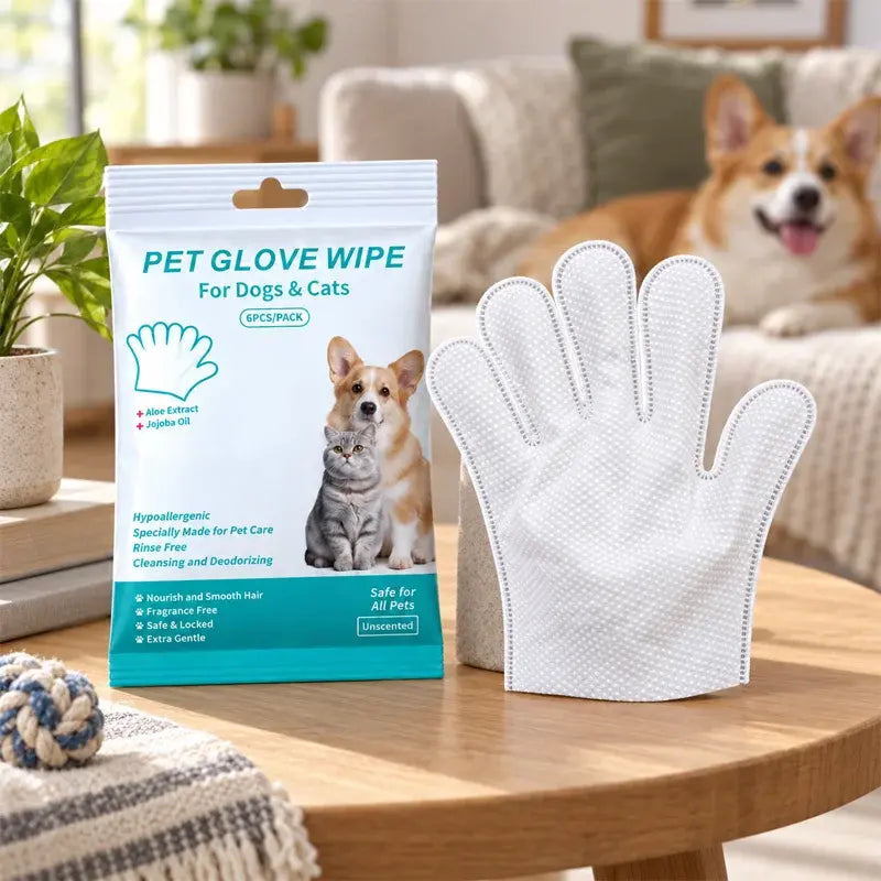 🧤🐕🧼Čisticí rukavice pro kočky a psy bez nutnosti oplachování