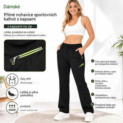⏳VÝPRODEJ – POSLEDNÍ DEN, SLEVA 50 %!!🔥Dámské cargo kalhoty s rovnými nohavicemi – pružný pas, 6 kapes, vhodné do práce, na cesty i na každodenní nošení 👖✨