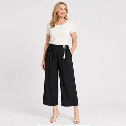 【M-2XL/5 barev】Dámské ležérní kalhoty pro maminky, skryté, rovné nohavice