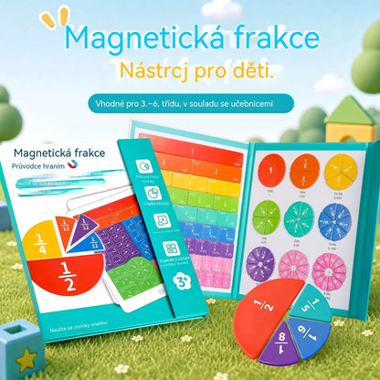 🧮 Ušetřete 60 %! 🎯 Magnetická kniha zlomků – praktická, názorná a opakovaně použitelná matematická pomůcka ✨