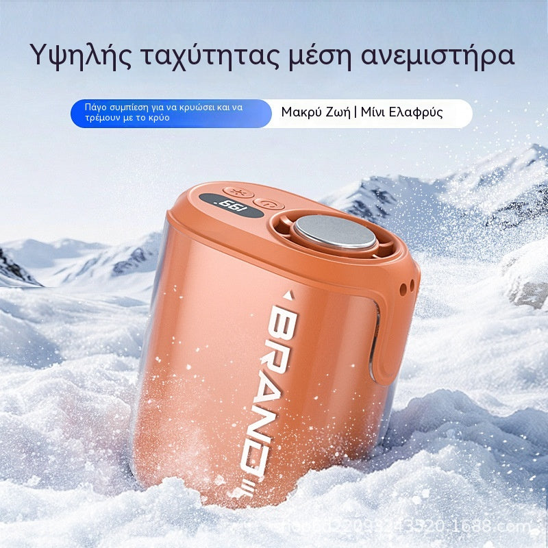 🌀 Ανεμιστήρας hands-free με οθόνη LED, ενσωματωμένο κλιπ και 199 ρυθμιζόμενα επίπεδα