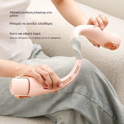 🔥❄️ Ανεμιστήρας κλιματισμού με στήριξη στο λαιμό – Εξαιρετικά αθόρυβος, φορητός και περιστρεφόμενος 360° – Ιδανικός για το καλοκαίρι 🌞
