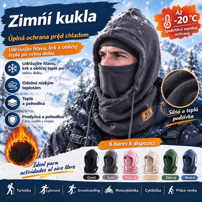 ❄️ Integrální zateplená čepice s fleecovou podšívkou, která vás udrží v teple až do -20 stupňů Celsia. ⛷️ Ideální pro lyžování, jízdu na motorce a outdoorové aktivity.