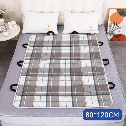 🛏️ Πολυλειτουργικό αδιάβροχο κρεβάτι επιστροφής ασθενούς – 5 επίπεδα προστασίας και λαβές για εύκολη μεταφορά! 🛡️👵