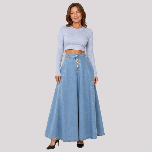 📢📢50 % popust!!! 🎉🚨 Pomembna novica: 50 % popust se konča nocoj! Žensko jeans krilo