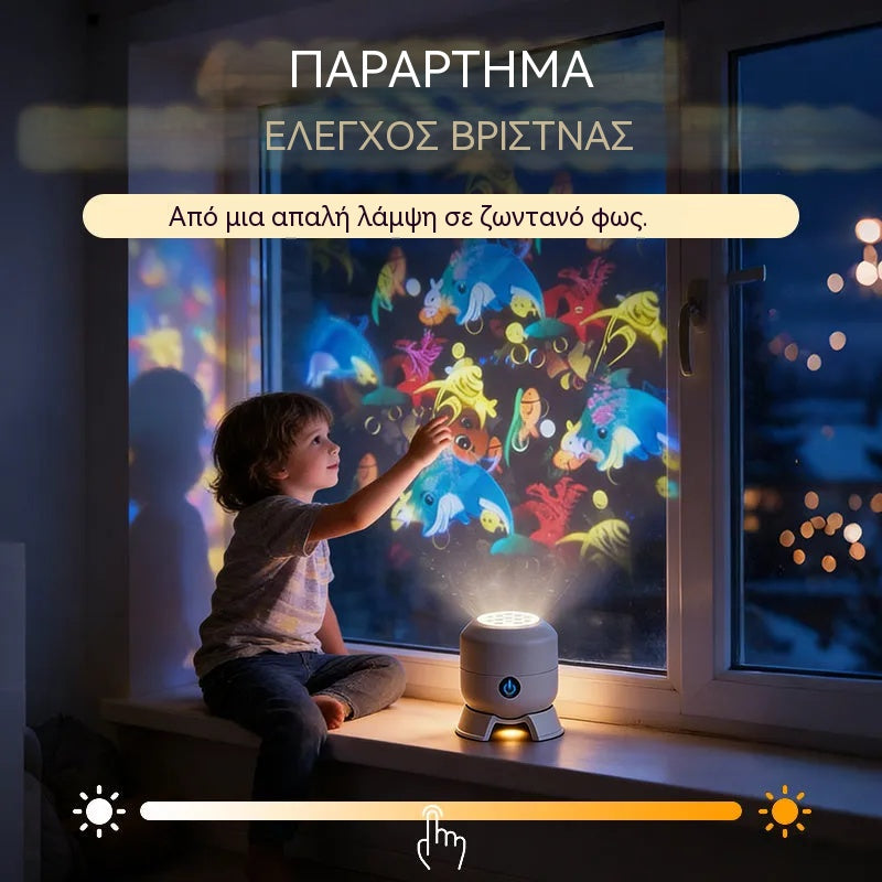 💖🌙Δυναμικό φως προβολής έναστρου ουρανού, ατμοσφαιρικό φως έναστρου ουρανού στον ωκεανό☁️🔥✨