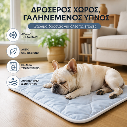 🐾 Επωφεληθείτε από έκπτωση 50% τώρα! ❄️ Αναπνέον και πλενόμενο στρώμα ψύξης για κατοικίδια – κρατήστε το κατοικίδιό σας δροσερό – απαραίτητο για το καλοκαίρι ☀️