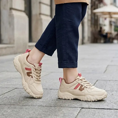 【Velikosti 35-40】👟Dámské prodyšné boty na platformě - Ležérní boty na platformě, měkká podrážka - Lehké tenisky v korejském stylu