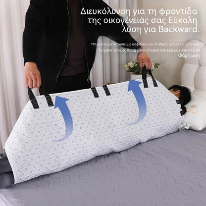 🛏️ Πολυλειτουργικό αδιάβροχο κρεβάτι επιστροφής ασθενούς – 5 επίπεδα προστασίας και λαβές για εύκολη μεταφορά! 🛡️👵
