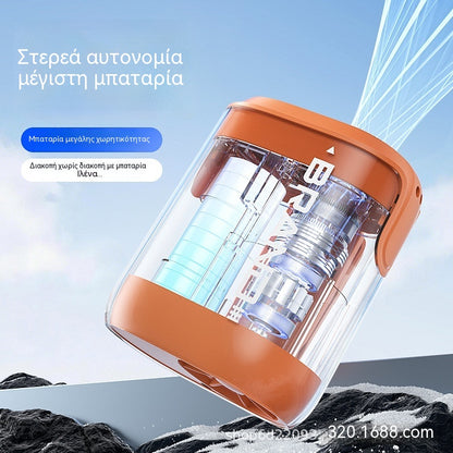 🌀 Ανεμιστήρας hands-free με οθόνη LED, ενσωματωμένο κλιπ και 199 ρυθμιζόμενα επίπεδα