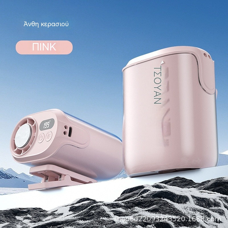 🌀 Ανεμιστήρας hands-free με οθόνη LED, ενσωματωμένο κλιπ και 199 ρυθμιζόμενα επίπεδα