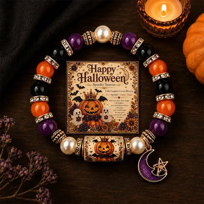 ✨🎃Halloweenský krystalový elastický náramek