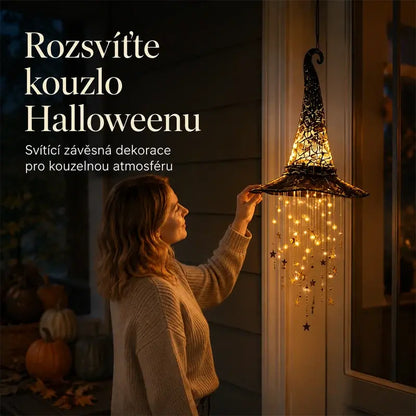 🧙‍♀️💡Svítící ozdoba na čarodějnický klobouk